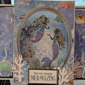 Handmade Diorama Ocean Theme Card