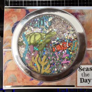 Handmade Ocean Aquarium Turtle Theme Card