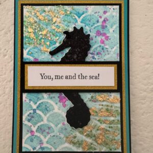 Handmade Ocean Seahorse Theme Card